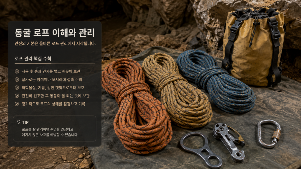 동굴 탐사용 로프를 이해하는 법: 다이나믹과 로우스트레치, 관리가 중요한 이유 1 04
